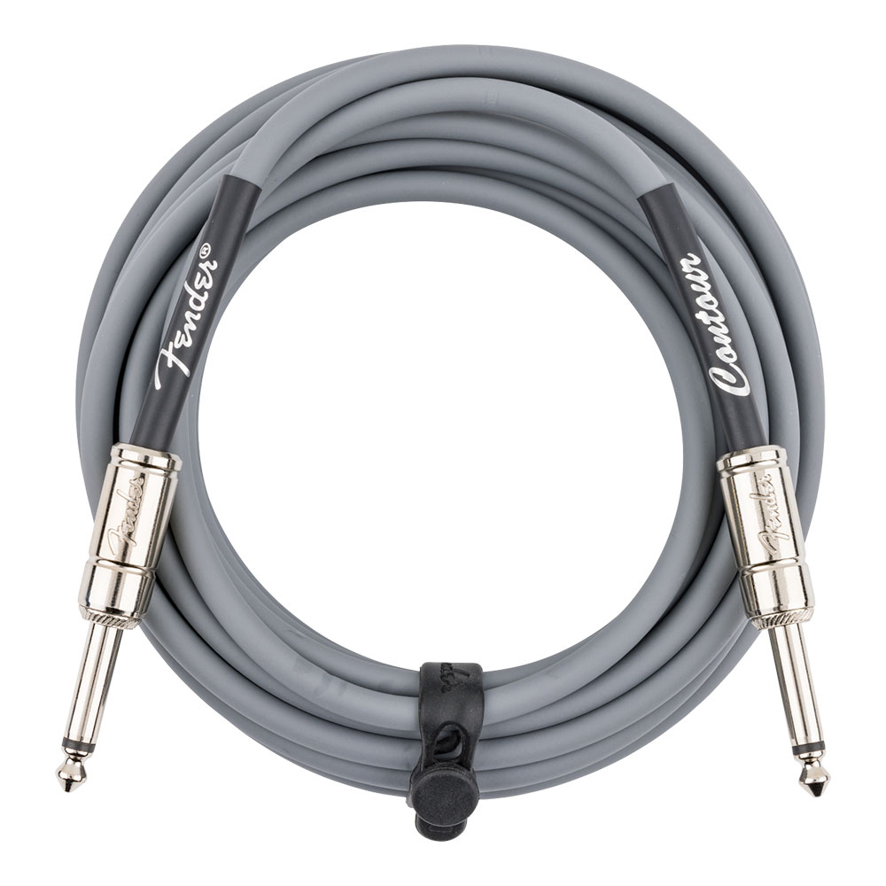 Fender フェンダー Contour 18.6ft(約6m) Cable Inca Silver ギターケーブル 全体