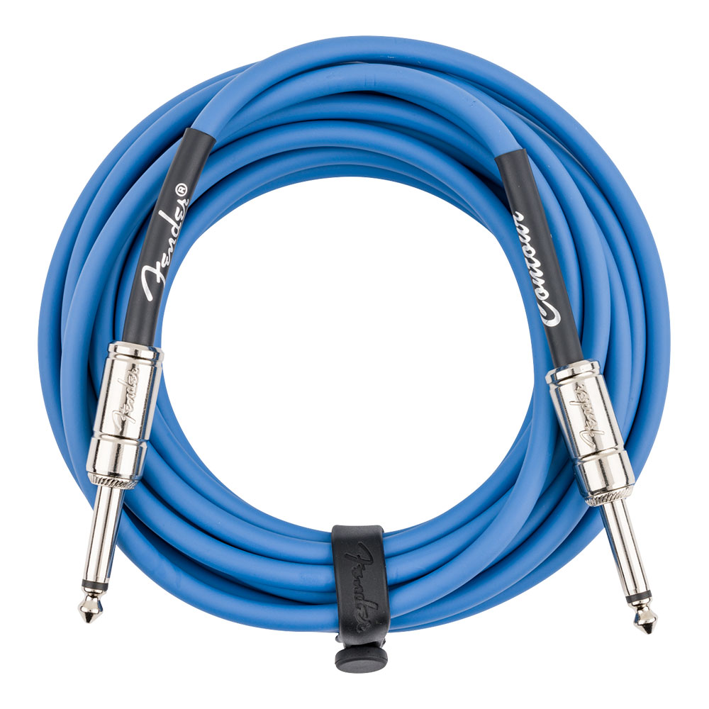 Fender フェンダー Contour 18.6ft(約6m) Cable Lake Placid Blue ギターケーブル 全体