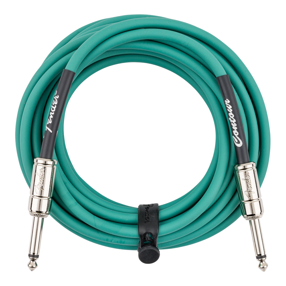 Fender フェンダー Contour 18.6ft（約6m） Cable Sherwood Green ギターケーブル 全体