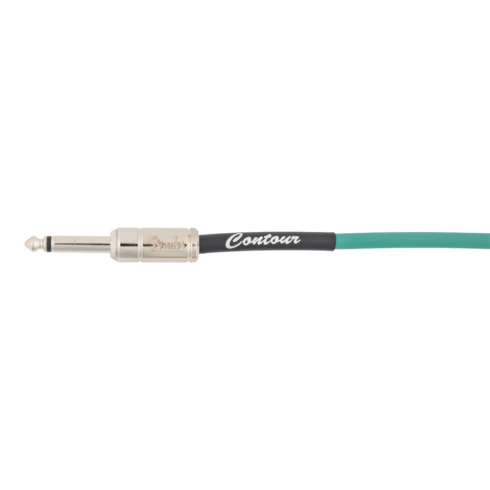 Fender フェンダー Contour 18.6ft（約6m） Cable Sherwood Green ギターケーブル プラグ部