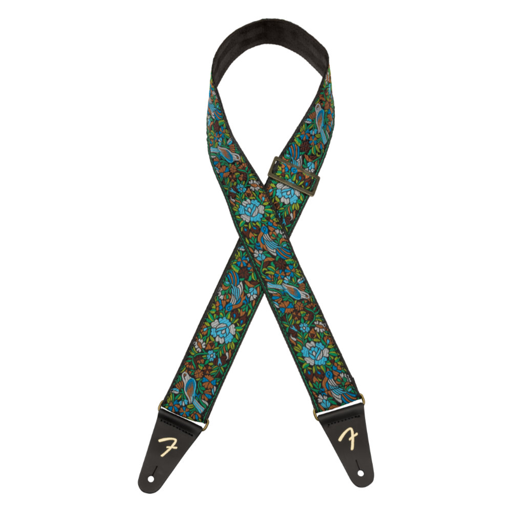 Fender フェンダー Mosaic Jacquard Strap Green ギターストラップ