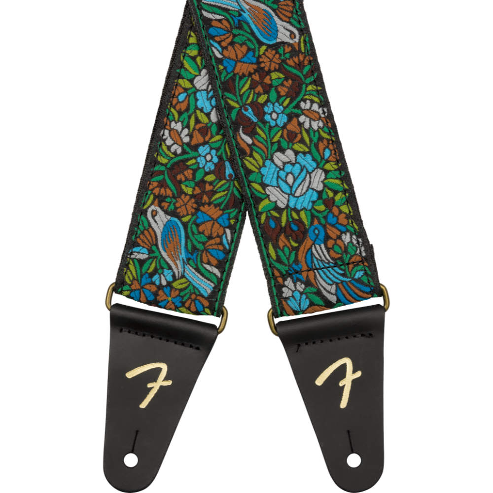 Fender フェンダー Mosaic Jacquard Strap Green ギターストラップ アップ画像