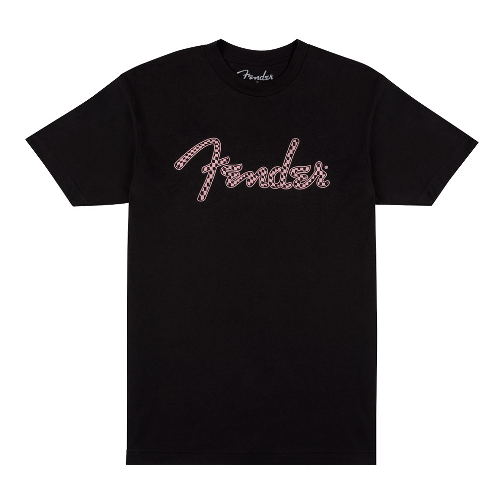 Fender フェンダー Spaghetti Logo Wavy Checker Tee Pink Checker XLサイズ Tシャツ 半袖