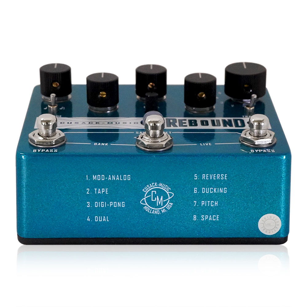 Cusack Music キューザックミュージック Rebound ディレイ ギターエフェクター 前面