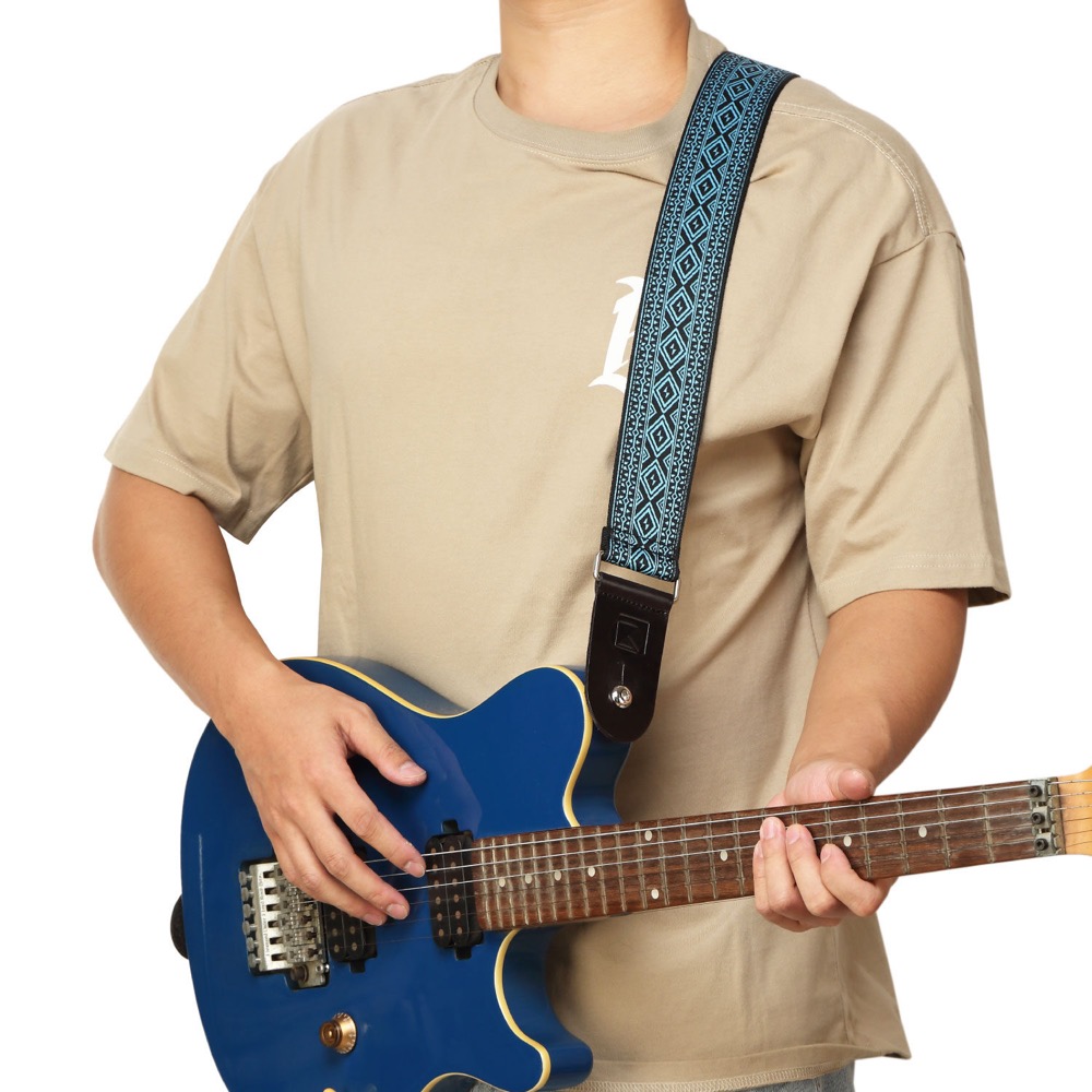 KIKUTANI キクタニ KSTR-306 ギターストラップ 取り付け例