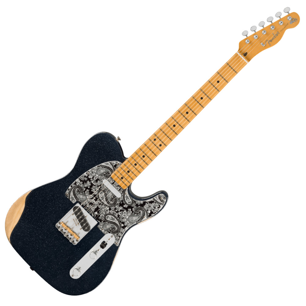 Fender フェンダー Brad Paisley Road Worn Telecaster MN Black Sparkle エレキギター テレキャスター