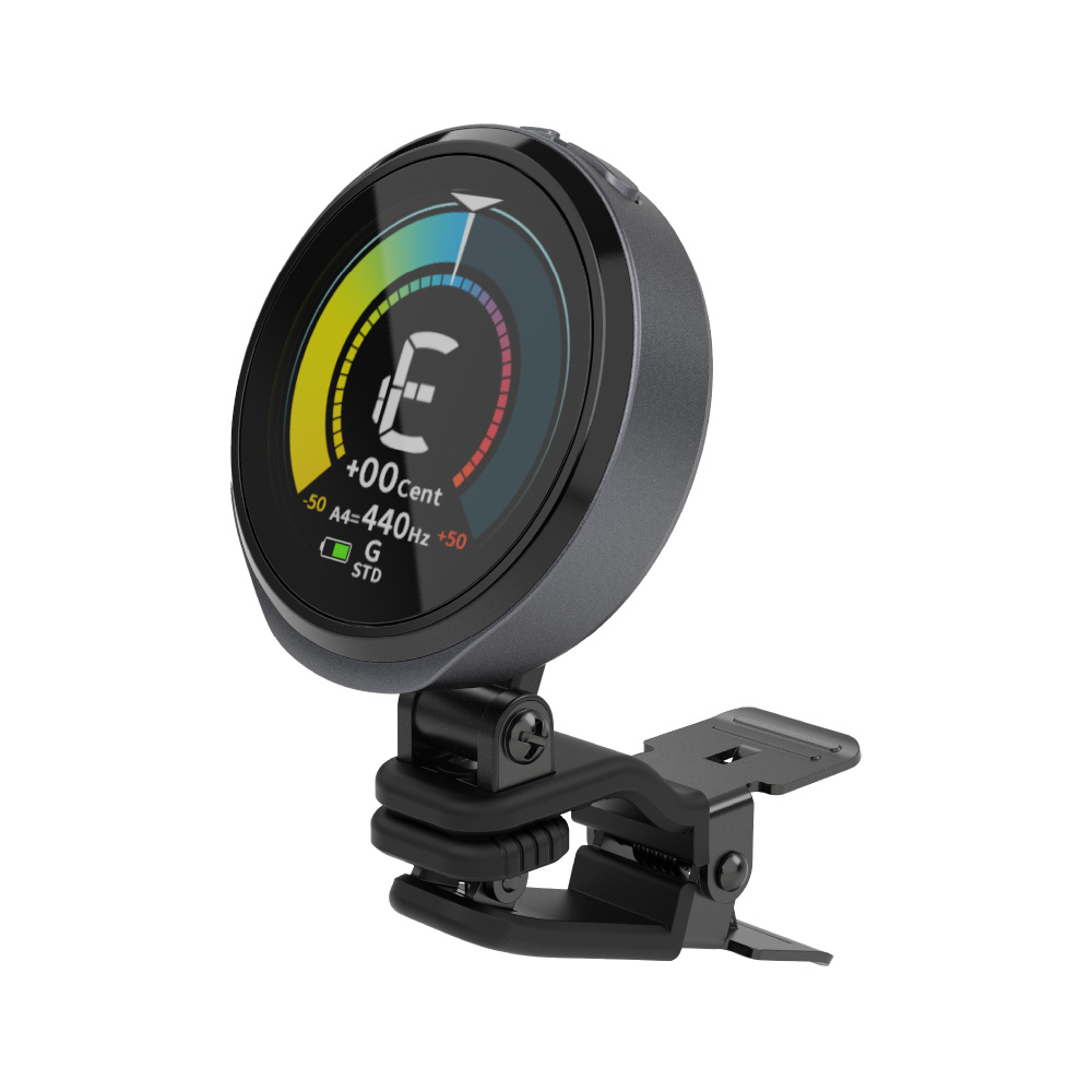 Cherub チェルブ WST-915Li PixTune クリップチューナー Type C USB充電式 左斜めアングル画像