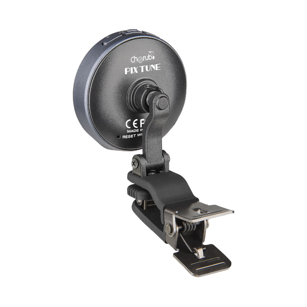 Cherub チェルブ WST-915Li PixTune クリップチューナー Type C USB充電式 背面斜めアングル画像