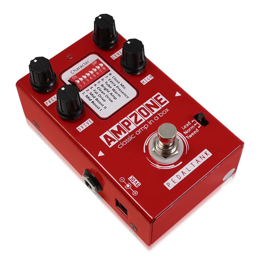 Pedal Tank ペダルタンク AMPZONE アンプシミュレーター ギターエフェクター ベースエフェクター アングル