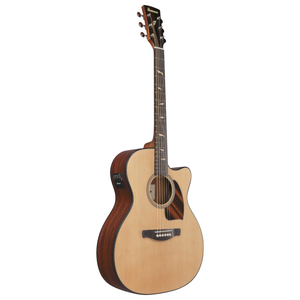 IBANEZ アイバニーズ PC34CE-NT PERFORMANCE Natural High Gloss エレクトリックアコースティックギター 斜めアングル画像