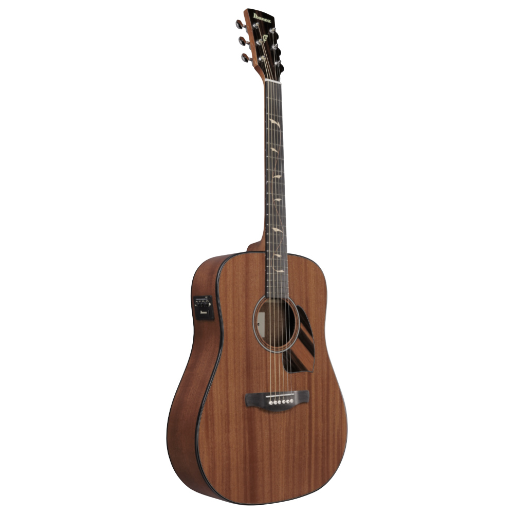 IBANEZ アイバニーズ PF34MHE-NT PERFORMANCE Natural High Gloss エレクトリックアコースティックギター 斜めアングル画像