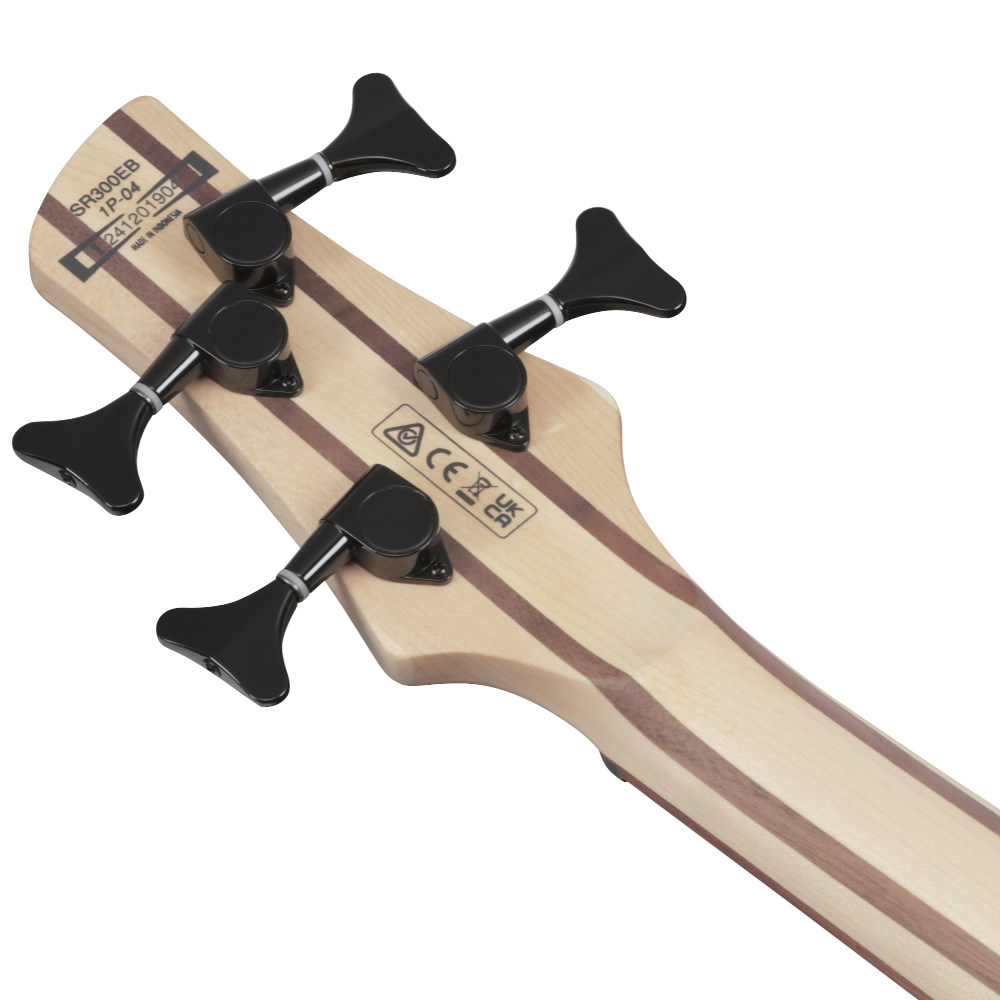 IBANEZ アイバニーズ SR300EB-WNF Walnut Flat エレキベース ヘッドバック画像