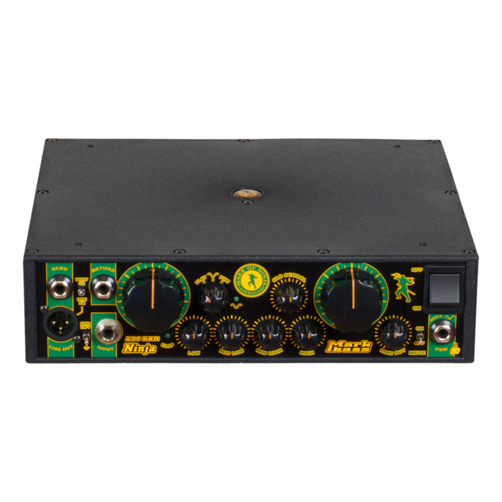 Markbass マークベース MAK-LMNJ58R Little Mark Ninja 58R ベースアンプ ヘッド フロント斜め画像