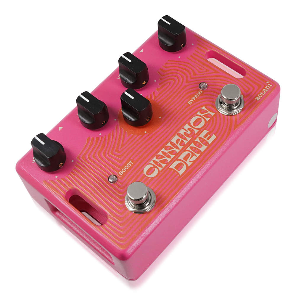 Aclam Guitars アクラムギターズ Cinnamon Drive Dreamer Edition オーバードライブ ギターエフェクター 斜めアングル画像