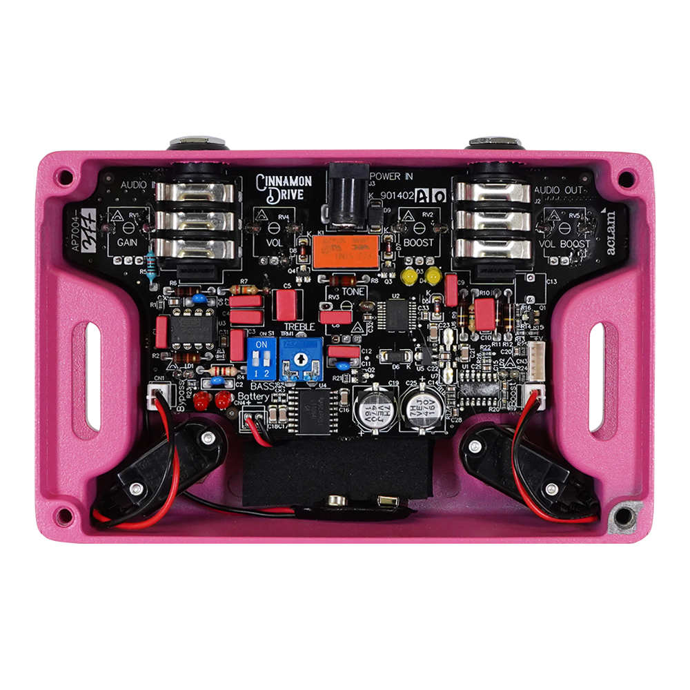 Aclam Guitars アクラムギターズ Cinnamon Drive Dreamer Edition オーバードライブ ギターエフェクター 内部画像