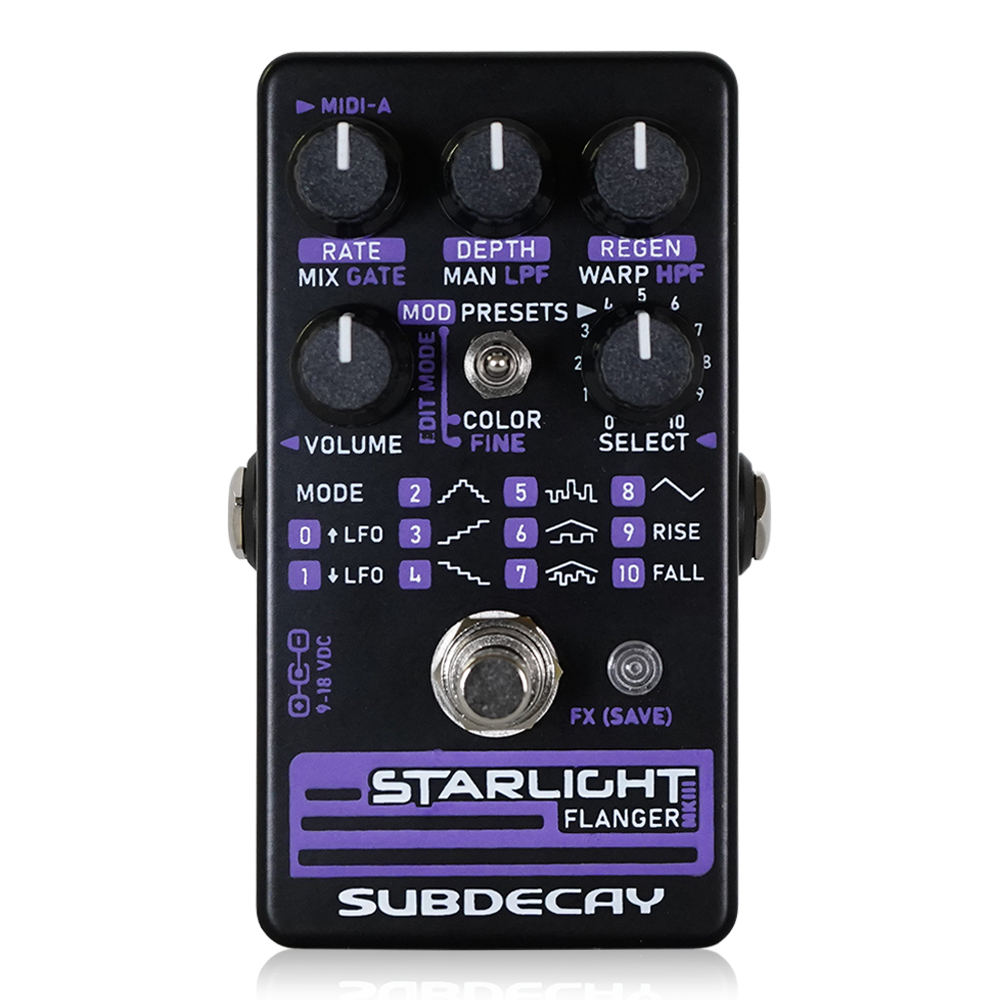 Subdecay サブディケイ Starlight Flanger MKIII フランジャー ギターエフェクター
