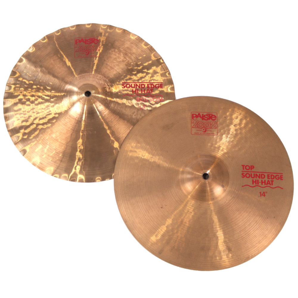 PAISTE 2002 14インチ Medium ハイハット ペア Paiste 14-inch 2002 Sound Edge Hi-hat Cymbals | Sweetwater