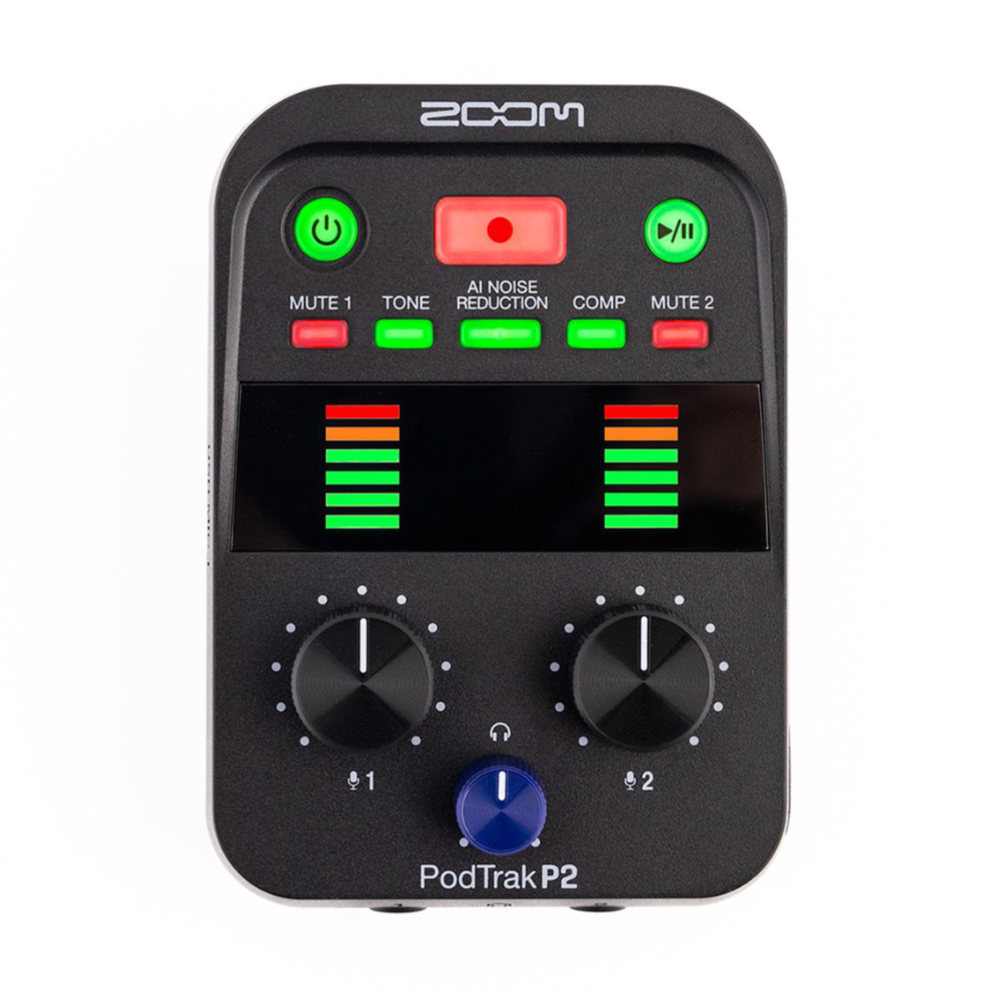 ZOOM ズーム PodTrak P2 USBマイク用 ポッドキャストレコーダー