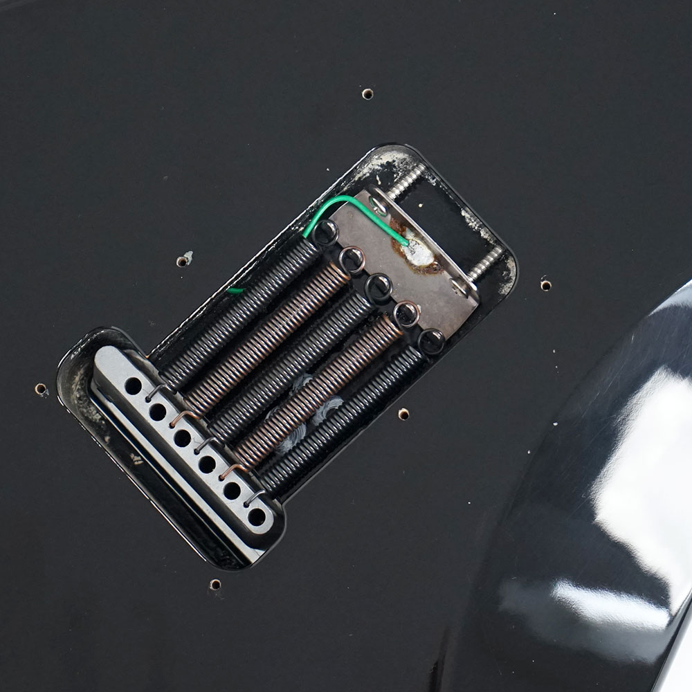 【中古】 Fender フェンダー American Deluxe Fat Stratocaster Black 2001年製　ストラトキャスター エレキギター バックパネル欠損