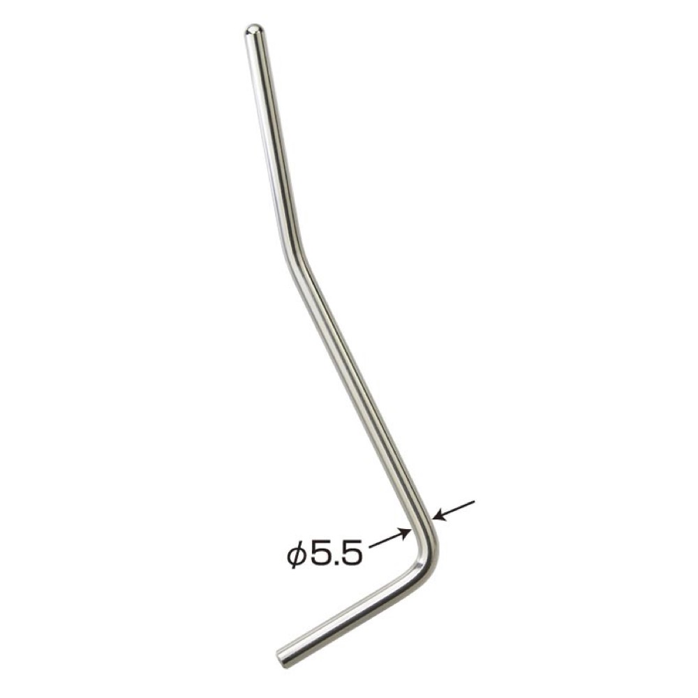 GOTOH AW-1-C VS100G用トレモロアーム クローム サイズ詳細