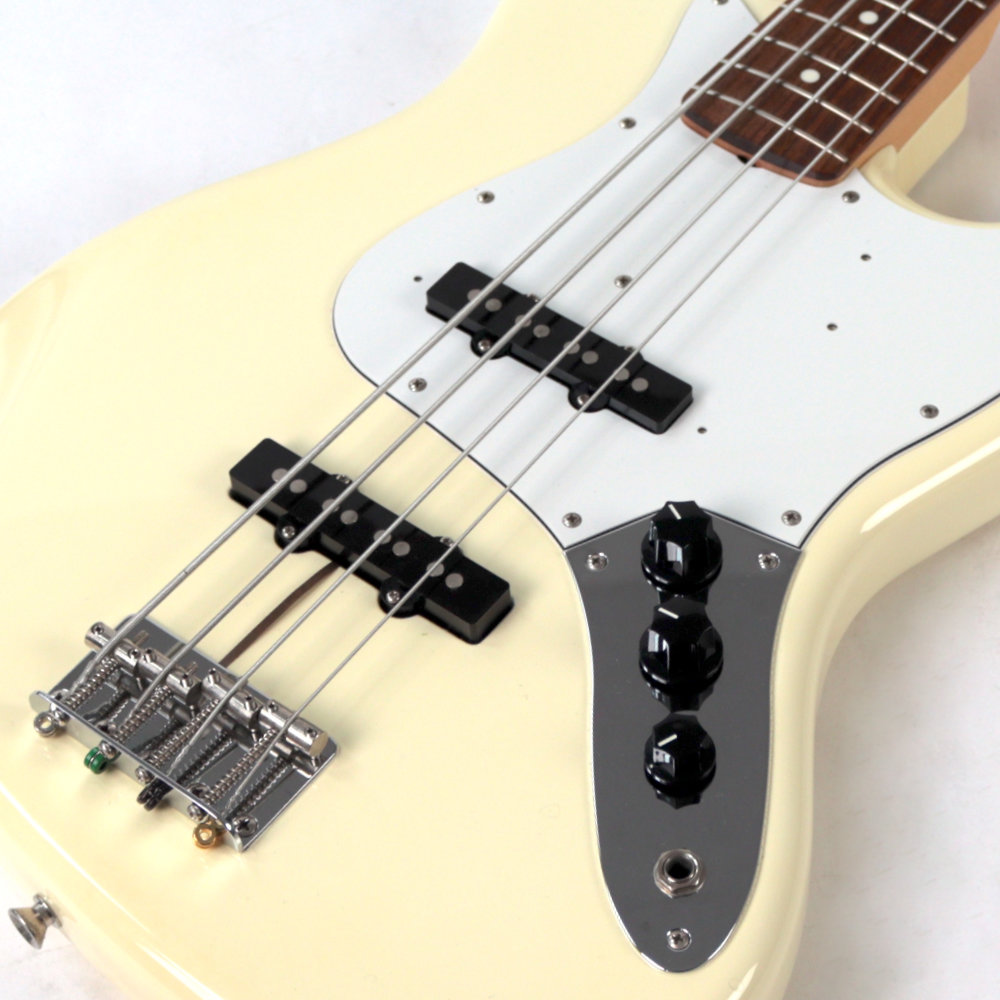 【中古】 エレキベース FENDER JAPAN JB62 SWH 2015年製 フェンダージャパン ジャズベース JAZZ BASS ホワイト ブリッジ、ピックアップ、コントロール