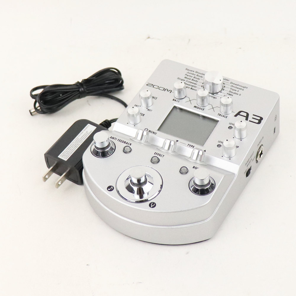 ZOOM A3 エフェクター　アコースティック　DI プリアンプ Amazon | ZOOM マルチエフェクター アコースティック ギター A3