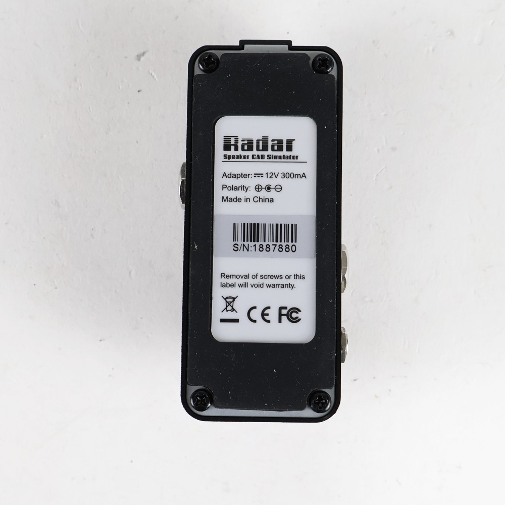 【中古】 MOOER RADER アンプシミュレーター ギターエフェクター 裏面