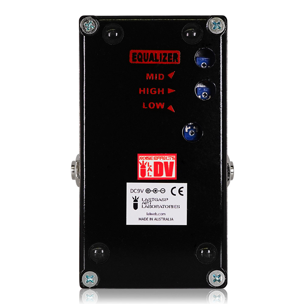 Lastgasp Art Laboratories ラストガスプアートラボラトリーズ LALFX-DV DEVIL TAIL ディストーション ギターエフェクター ボトム画像