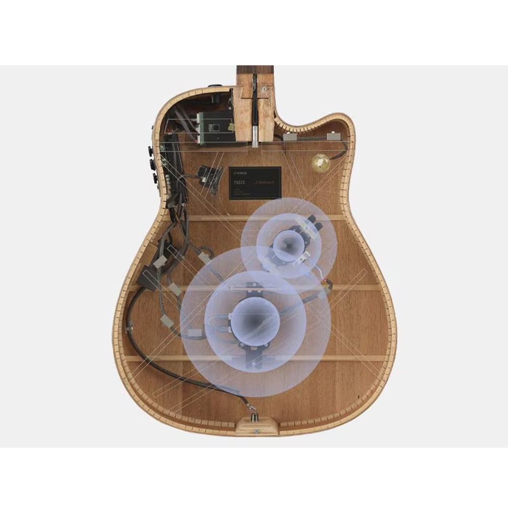 ヤマハ YAMAHA TAG3C SDB トランスアコースティックギター 第2世代 エレアコギター 内部画像