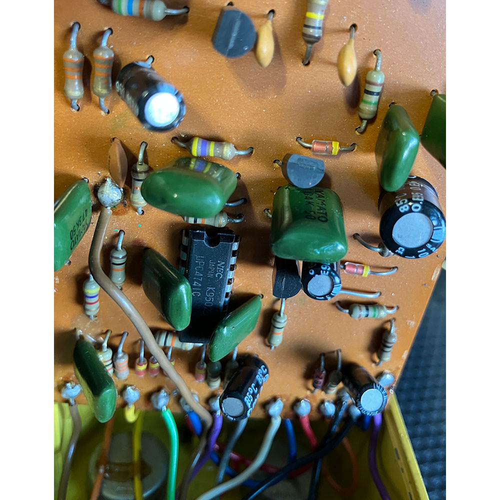 【中古】 オーバードライブ エフェクター BOSS OD-1 Over Drive Silver Screw 銀ネジ μPC4741C 1979年製 ギターエフェクター 基盤