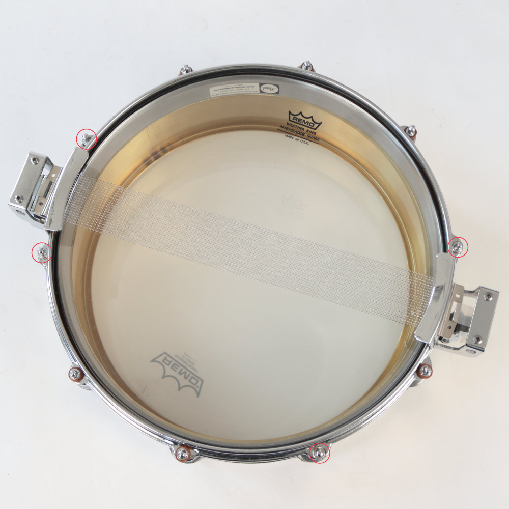 中古】スネアドラム Pearl パール Free Floating Snare Brass Shell 14  