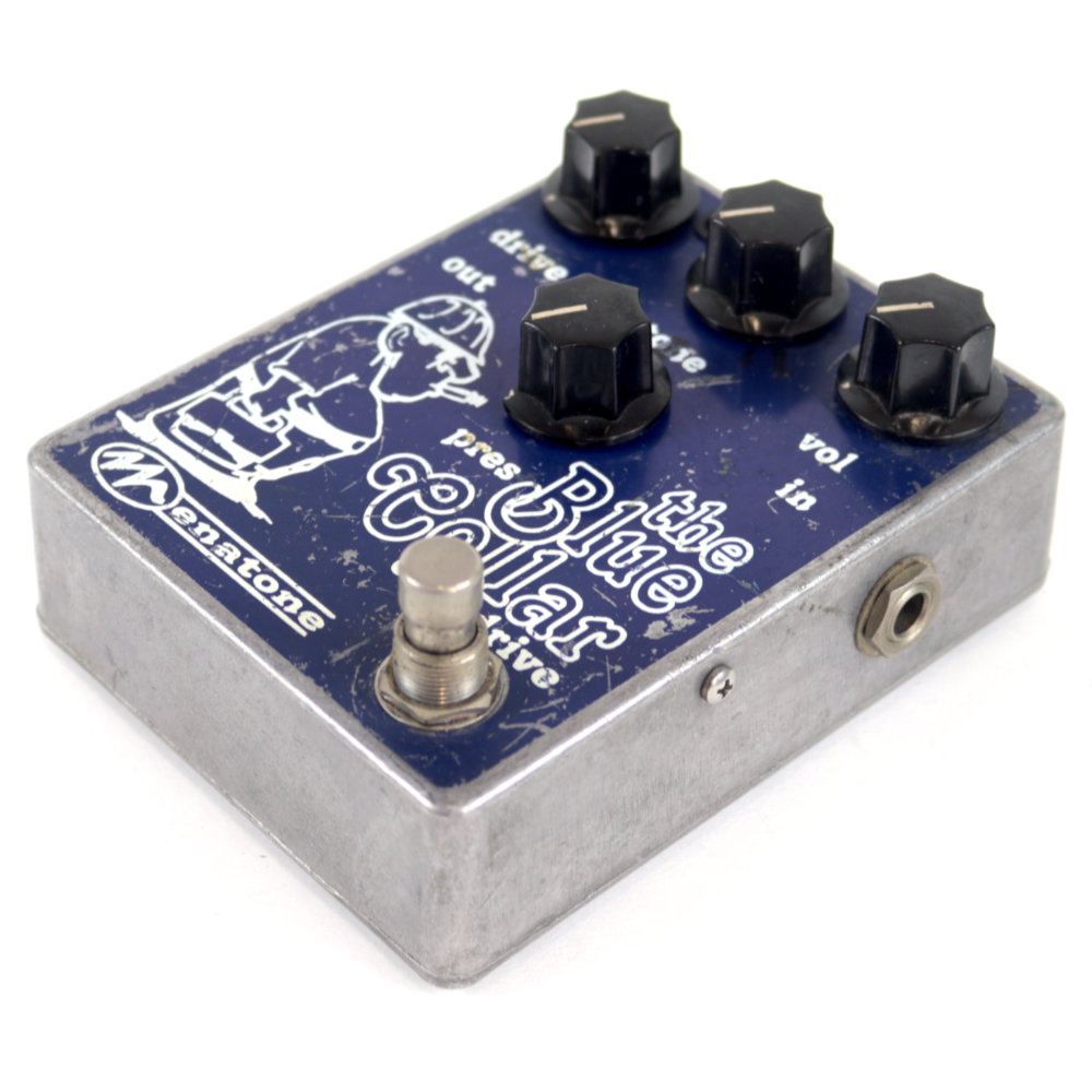 【中古】オーバードライブ エフェクター Menatone メナトーン Blue Collar overdrive 2001年製 ギターエフェクター 右サイド