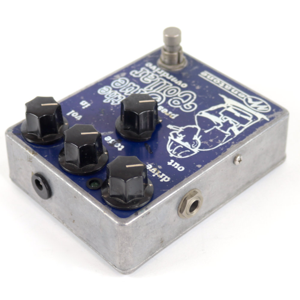 【中古】オーバードライブ エフェクター Menatone メナトーン Blue Collar overdrive 2001年製 ギターエフェクター 左サイド