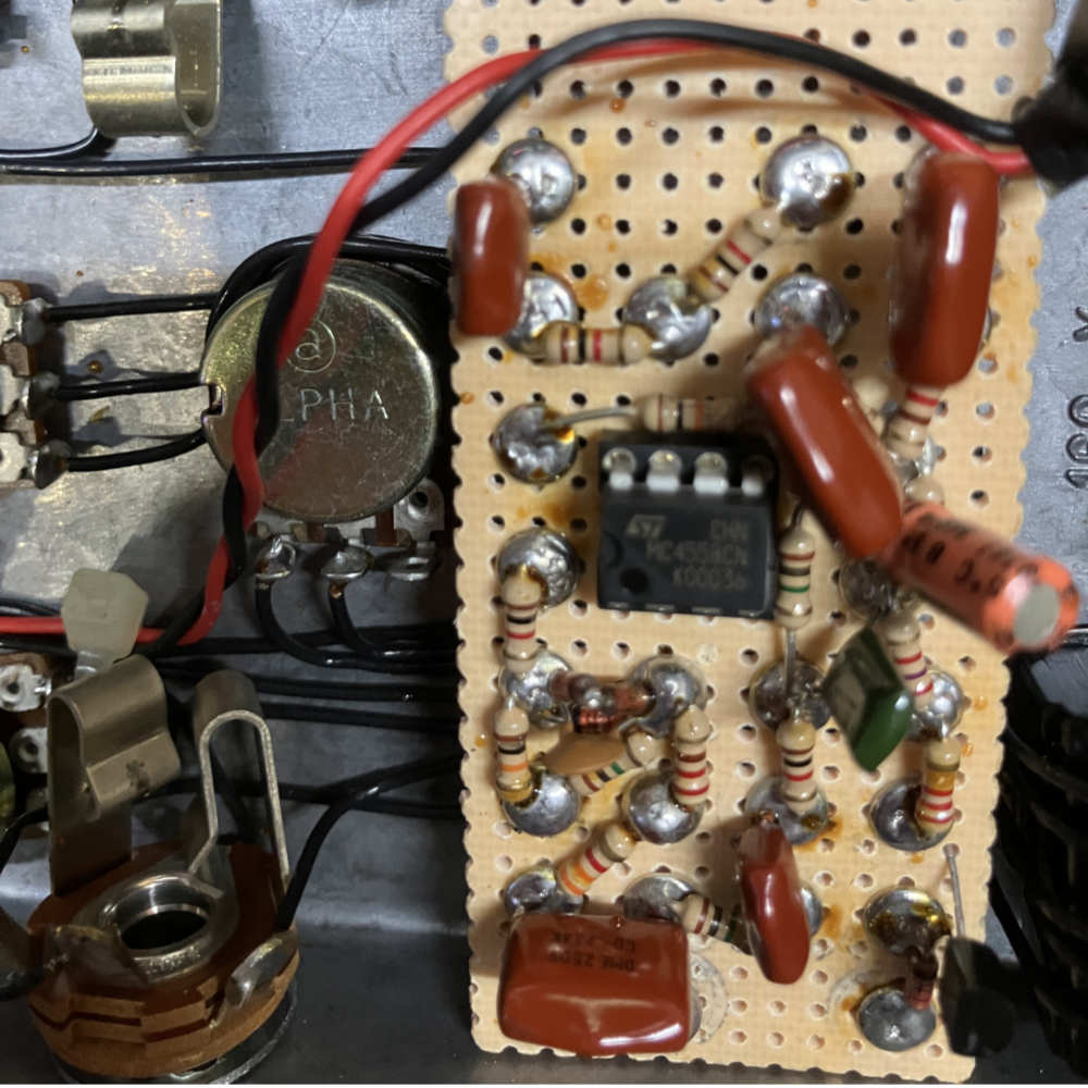 【中古】オーバードライブ エフェクター Menatone メナトーン Blue Collar overdrive 2001年製 ギターエフェクター 基盤