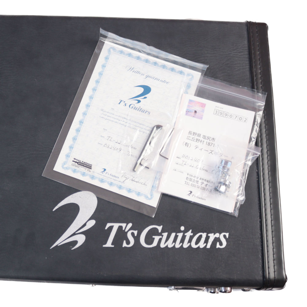 【中古】 エレキギター T’s Guitars TL-22 Custom Trans Blue Ashボディー テレキャスタースタイル ティーズギター 付属品画像