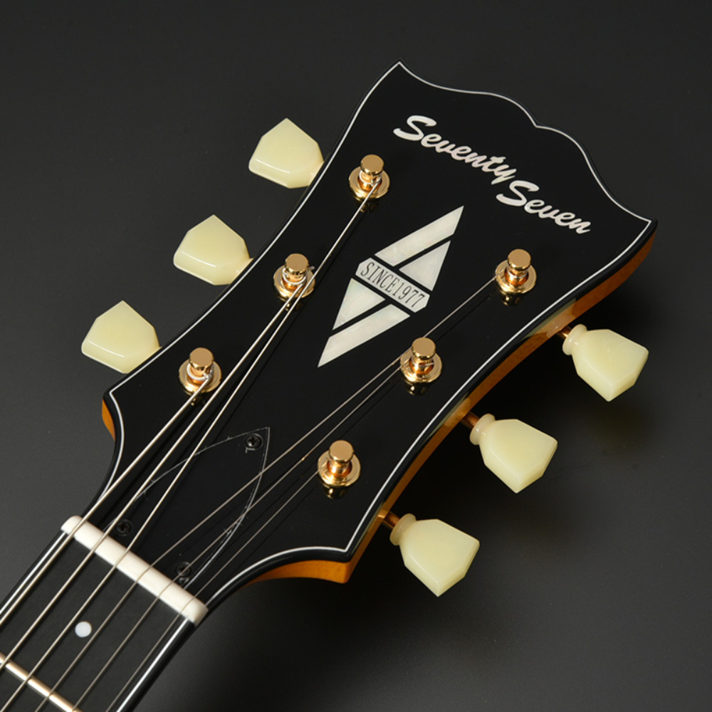SeventySeven Guitars セブンティセブンギターズ EXRUBATO-ONE ANA フルアコースティックギター エレキギター フルアコ 77 ヘッド部