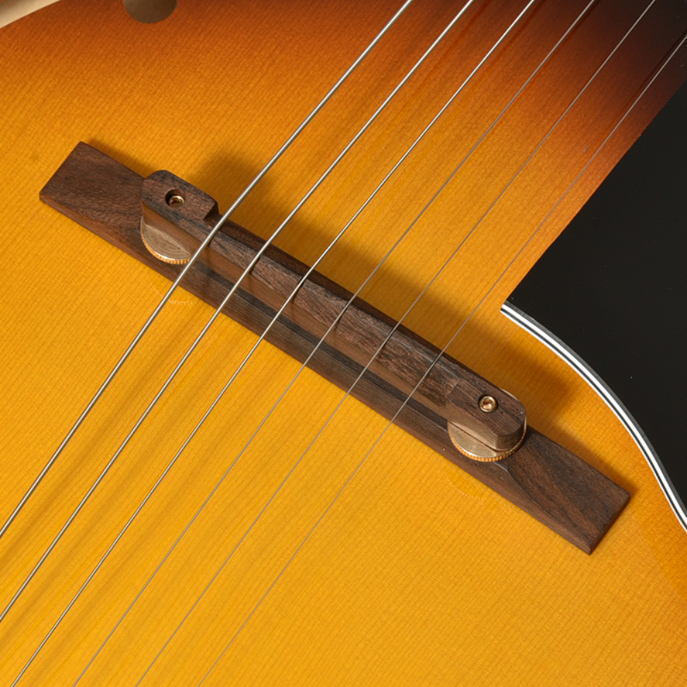 SeventySeven Guitars セブンティセブンギターズ EXRUBATO-ONE SB フルアコースティックギター エレキギター フルアコ 77 ブリッジ部