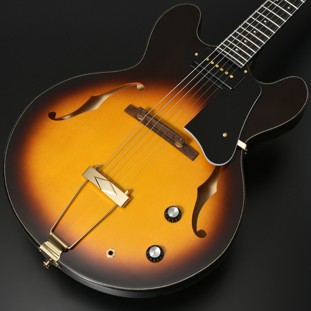 SeventySeven Guitars セブンティセブンギターズ EXRUBATO-ONE/S SB フルアコースティックギター エレキギター フルアコ 77 ボディ画像