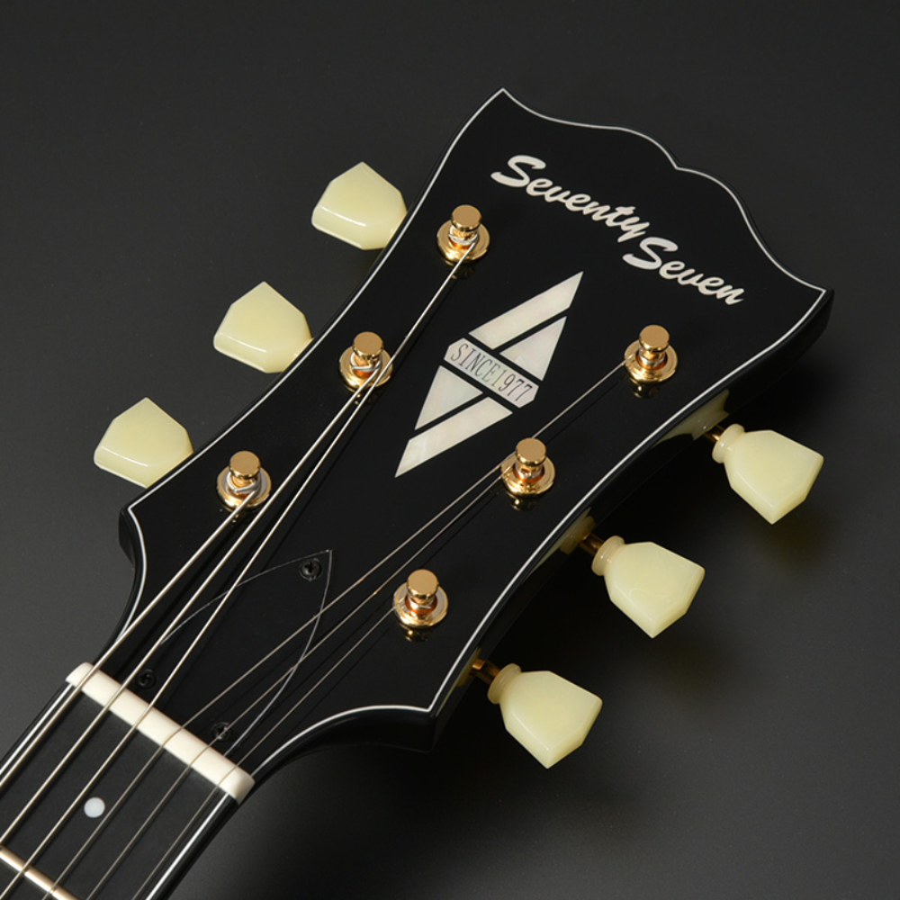 SeventySeven Guitars セブンティセブンギターズ EXRUBATO-ONE/S SB フルアコースティックギター エレキギター フルアコ 77 ヘッド画像