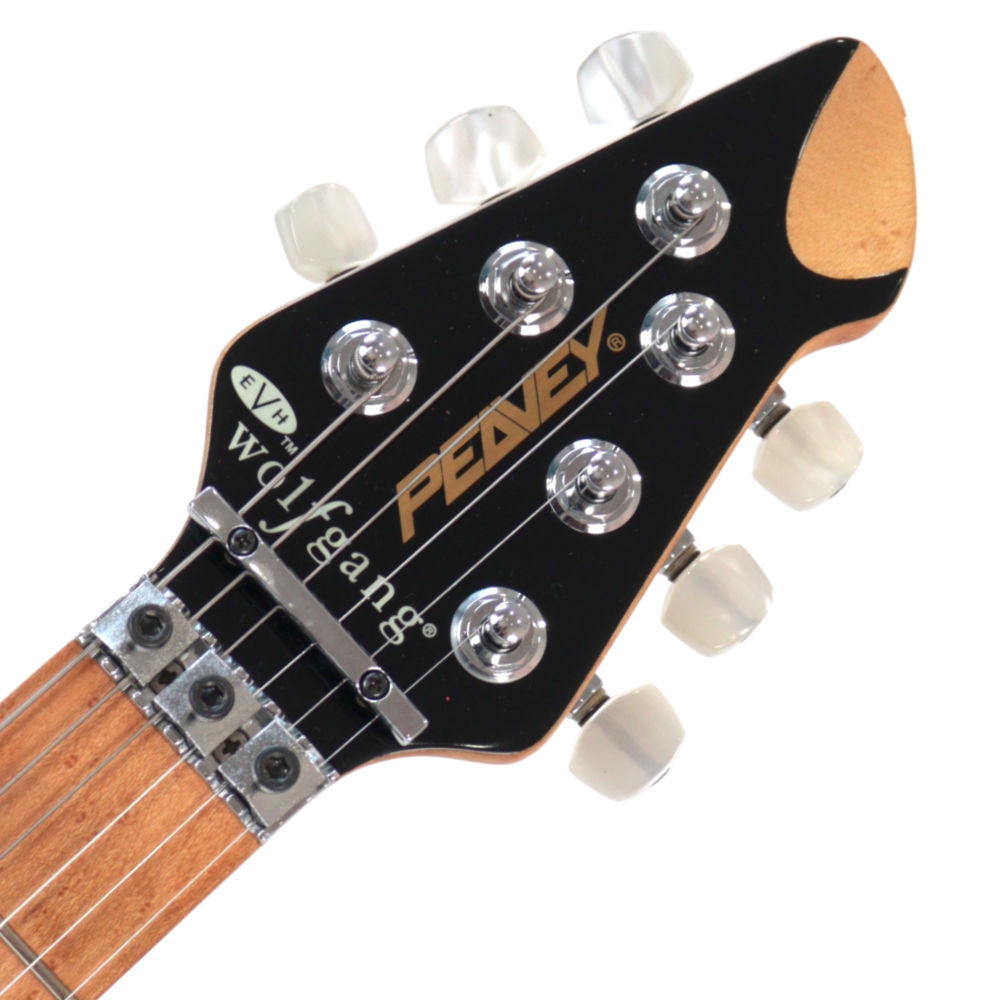 【中古】 エレキギター PEAVEY EVH WolfGang Trans Green 2000年頃製造 ピービー ヴァン・ヘイレン ウルフギャング シースルーグリーン 迫力のフレイムメイプル ヘッド