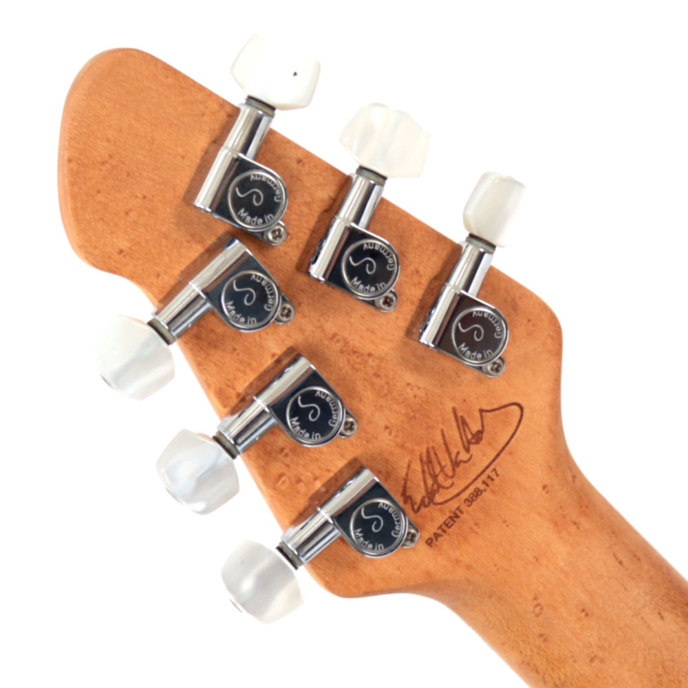 【中古】 エレキギター PEAVEY EVH WolfGang Trans Green 2000年頃製造 ピービー ヴァン・ヘイレン ウルフギャング シースルーグリーン 迫力のフレイムメイプル ヘッド裏