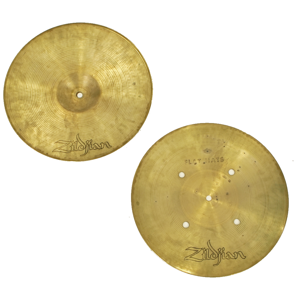 【中古】 ハイハットシンバル ジルジャン ZILDJIAN A Zildjian FLAT HAT 14インチ ペア 裏面