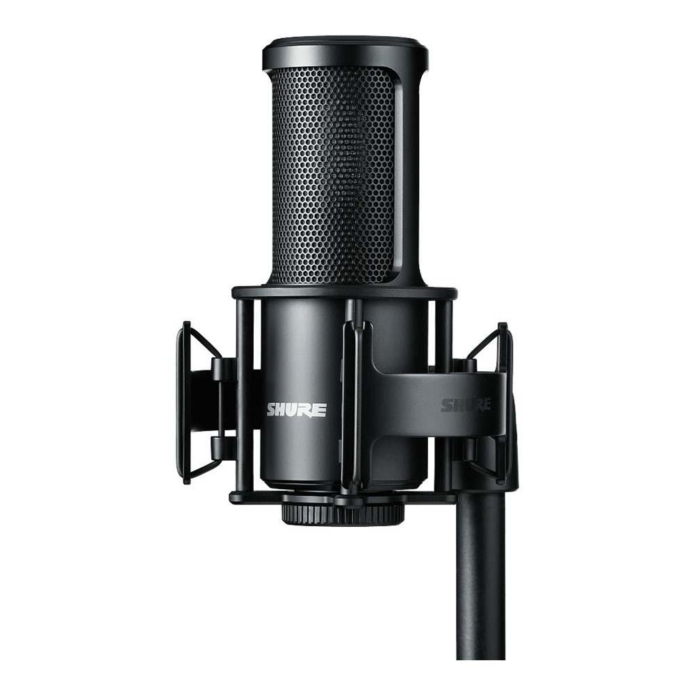 マイク SHURE シュア SM4-K-KIT-J コンデンサーマイク ショックマウント ポップフィルター付き ホームレコーディング用マイクロホン 全体