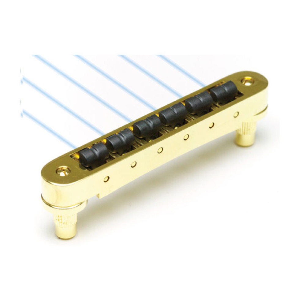 GRAPH TECH PN-8843-G0 Ghost Resomax NV Bridge 4mm Gold Tune-O-Matic ブリッジ