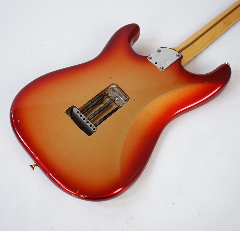 【中古】 Fender USA フェンダー American Deluxe Stratocaster HSS Mod. Sunset Metallic 2012年製 ストラトキャスター エレキギター EVHピックアップ搭載 ボディバック