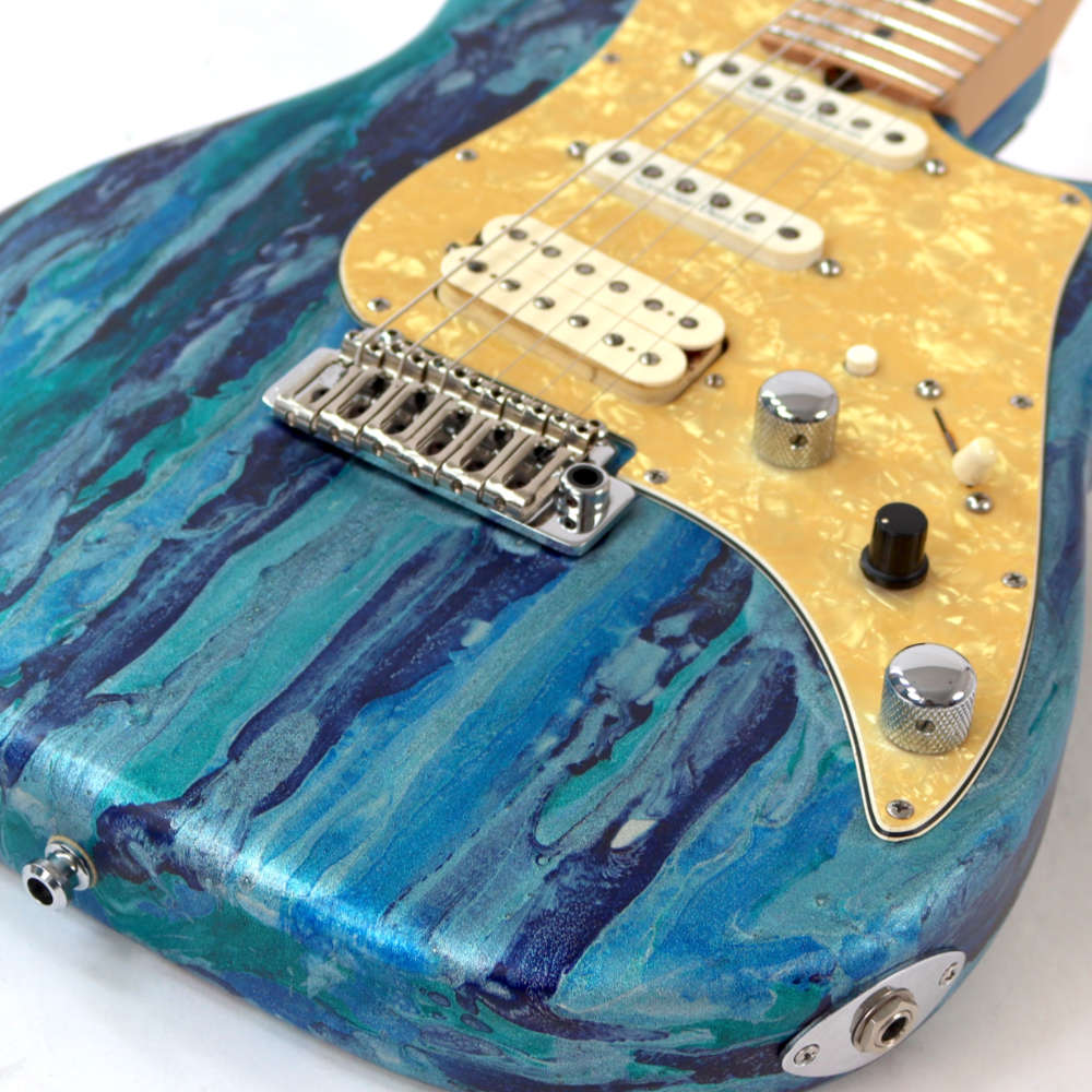 【中古】 エレキギター JAMES TYLER USA Studio Elite Arctic Mint Shmear Seymour Duncanピックアップ搭載 ジェームスタイラー ブリッジ、コントロール