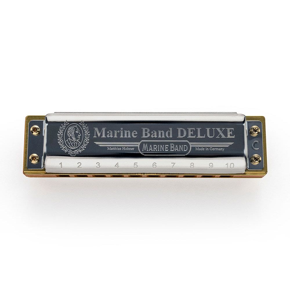 HOHNER ホーナー Marine Band Deluxe 2005P A 10ホールハーモニカ ブルースハープ トップ画像