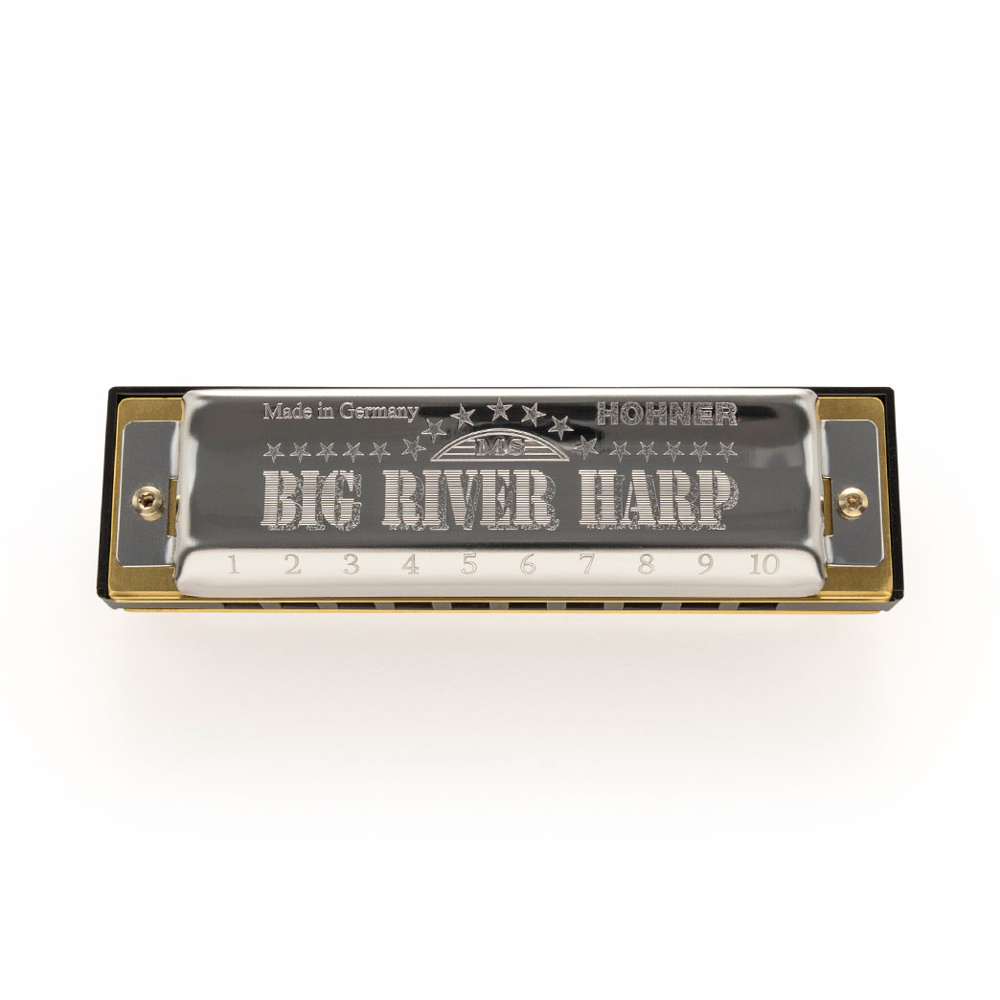 HOHNER ホーナー Big River Harp MS SERIES 590/20P F 10ホールハーモニカ ブルースハープ 天板