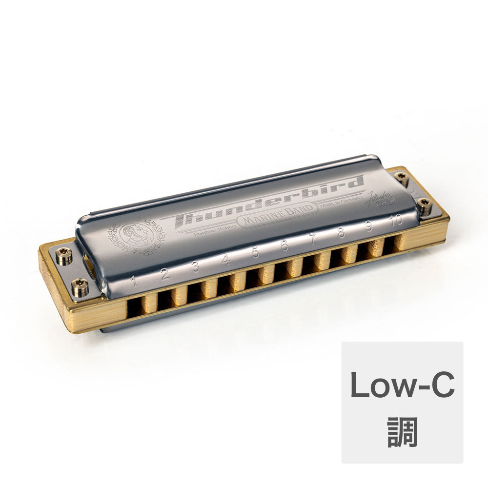 HOHNER ホーナー Marine Band Thunderbird 2011P Low-C 10ホールハーモニカ ブルースハープ