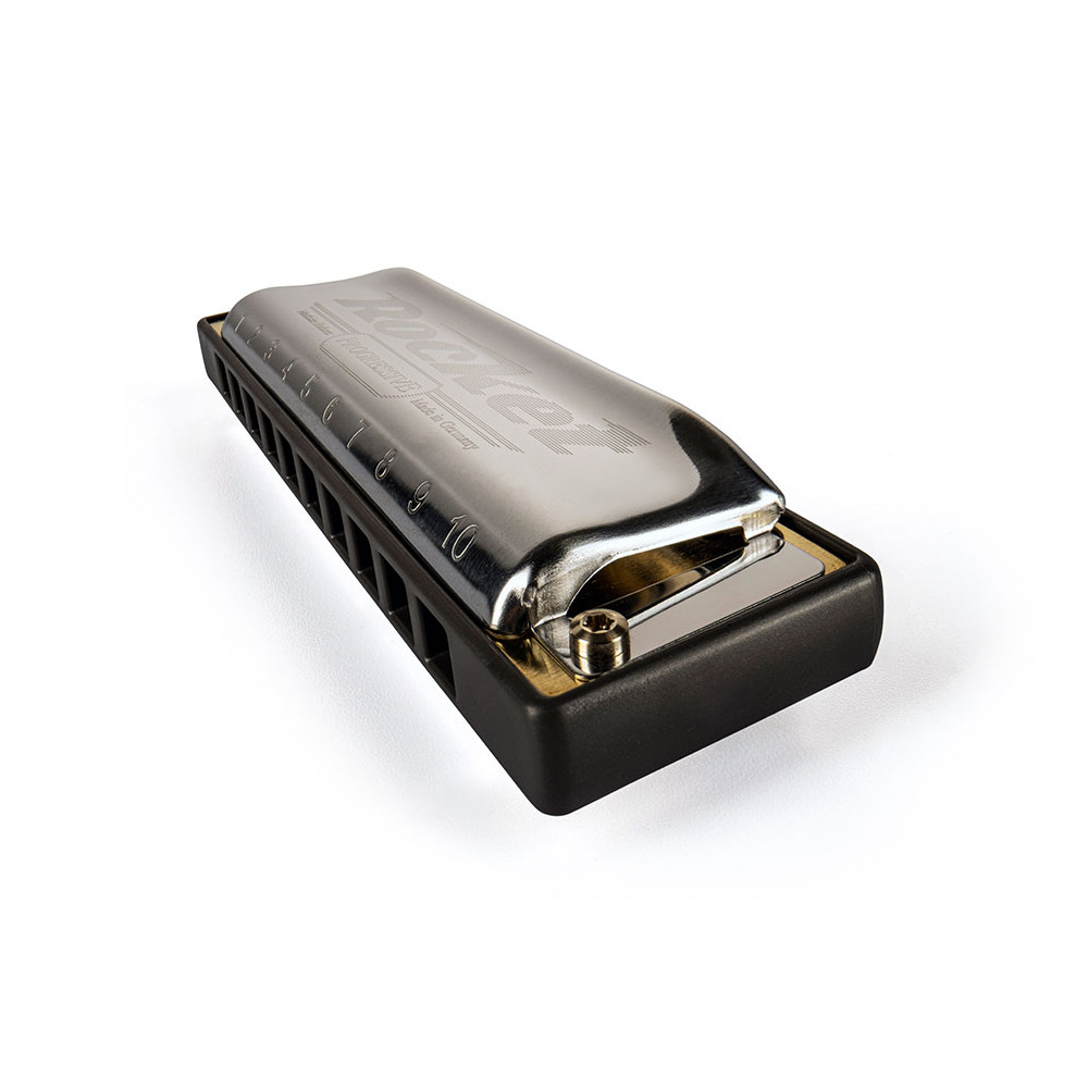 HOHNER ホーナー Rocket 2013/20P G 10ホールハーモニカ ブルースハープ 斜めアングル画像